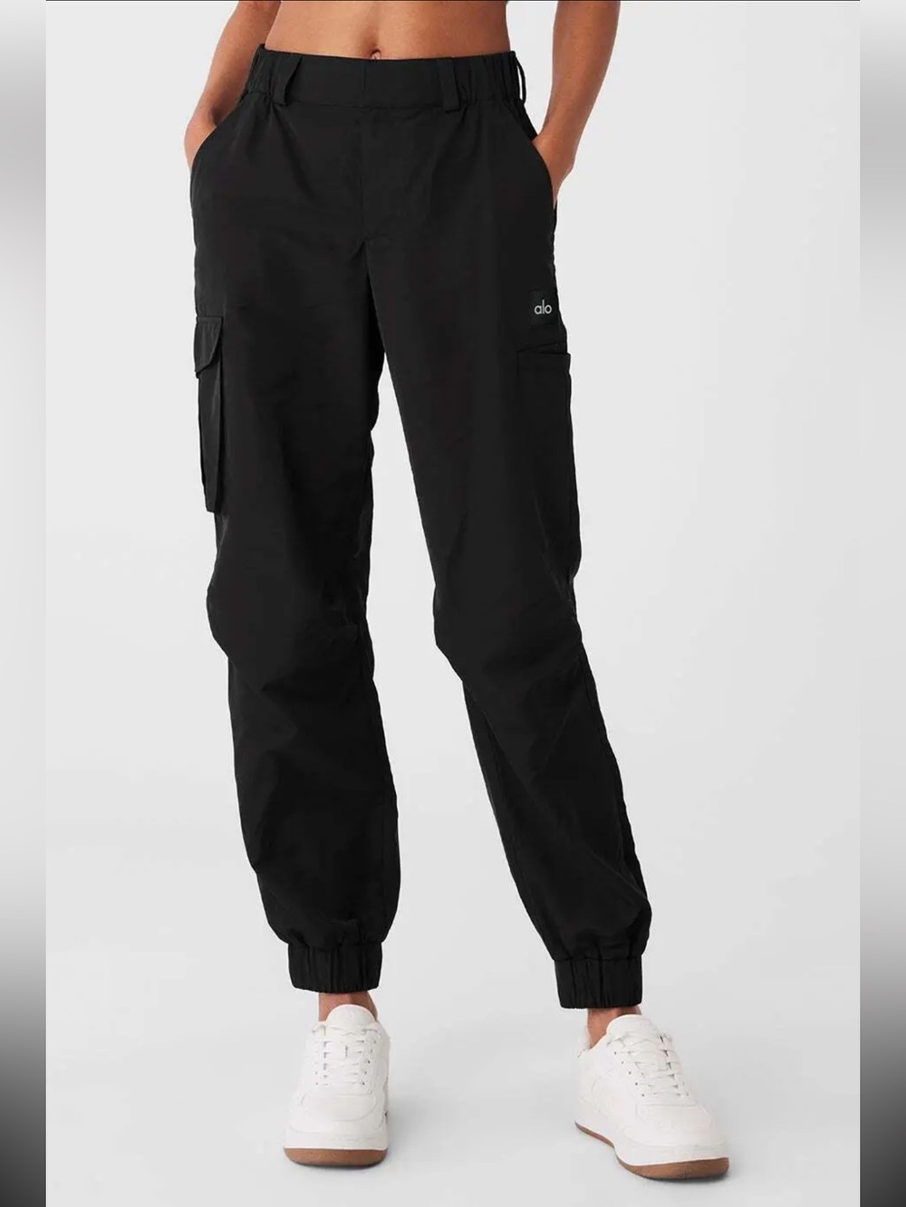ALO Yoga Black Cargo Jogger Pants